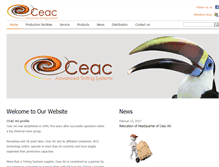 Tablet Screenshot of ceac-colours.com